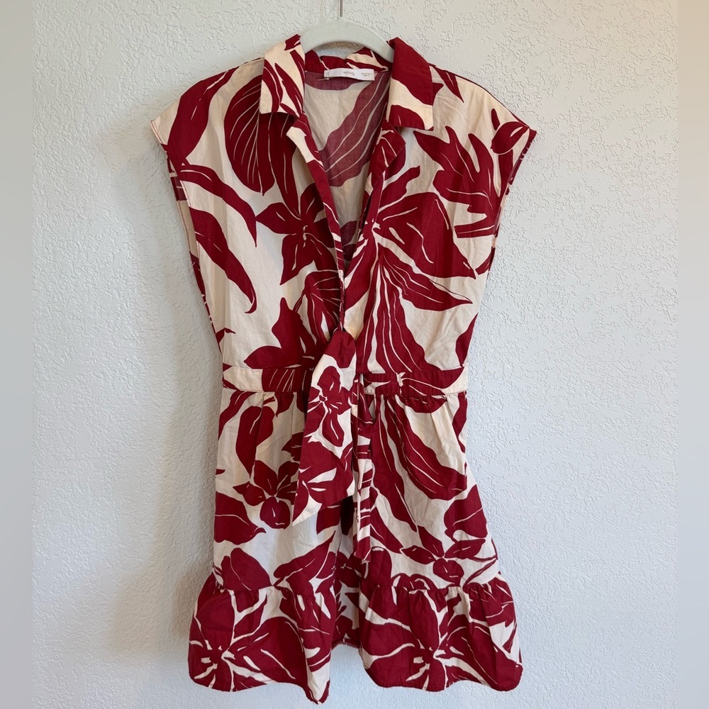 (SEA) Tropical Mango Mini Dress